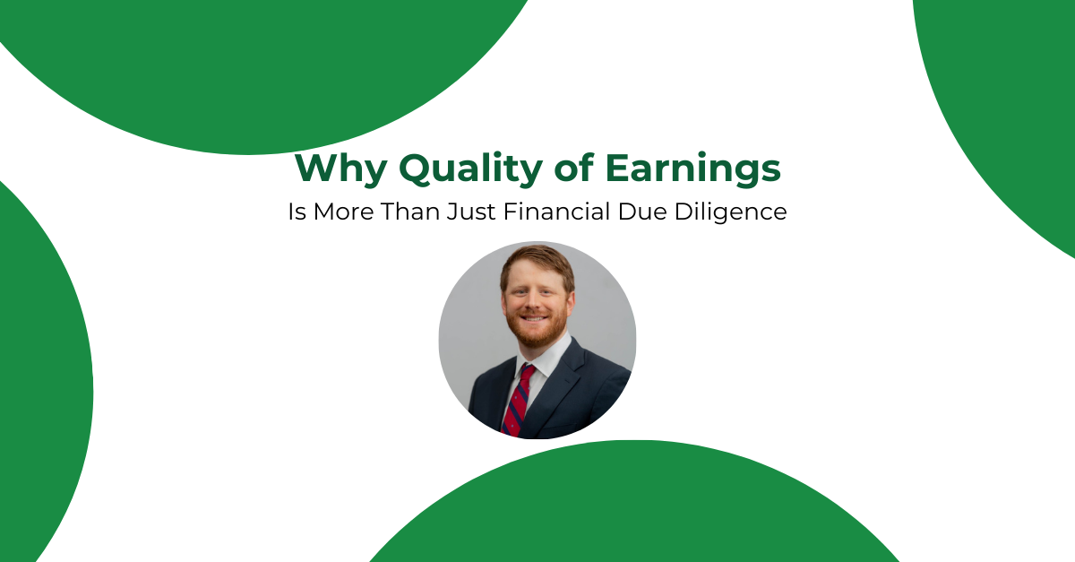 Why QoE is more than just financial due diligence - from a fractional finance and fractional accounting expert