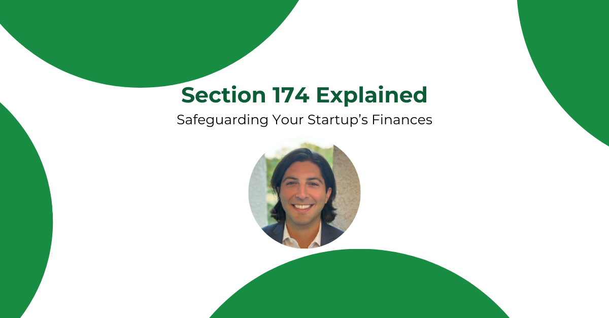 Section 174 explained: safeguarding your startups finances. fractional finance and fractional services to help mitigate risks and navigate complexities.